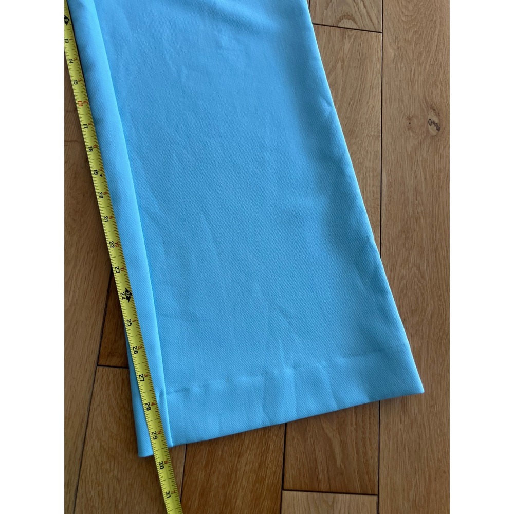 Abercrombie & Fitch Sloan Tailored Trousers Wide Leg High Rise Light Blue Size 4 - Picture 7 of 9